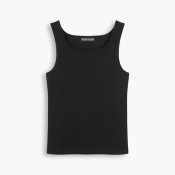 Heavyweight Ribbed Tank Top JET BLACK v2