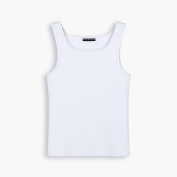 Heavyweight Ribbed Tank Top Pure White v2