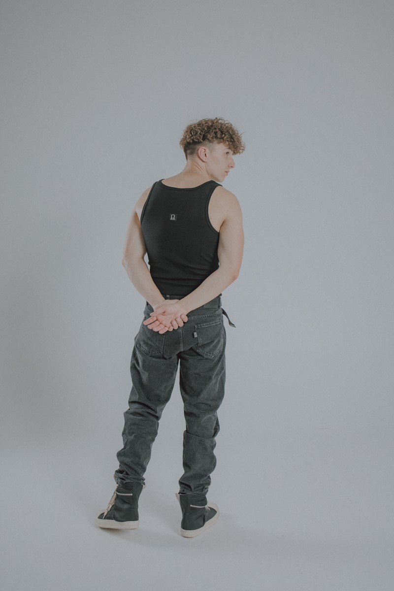  Heavyweight Ribbed Tank Top JET BLACK v2