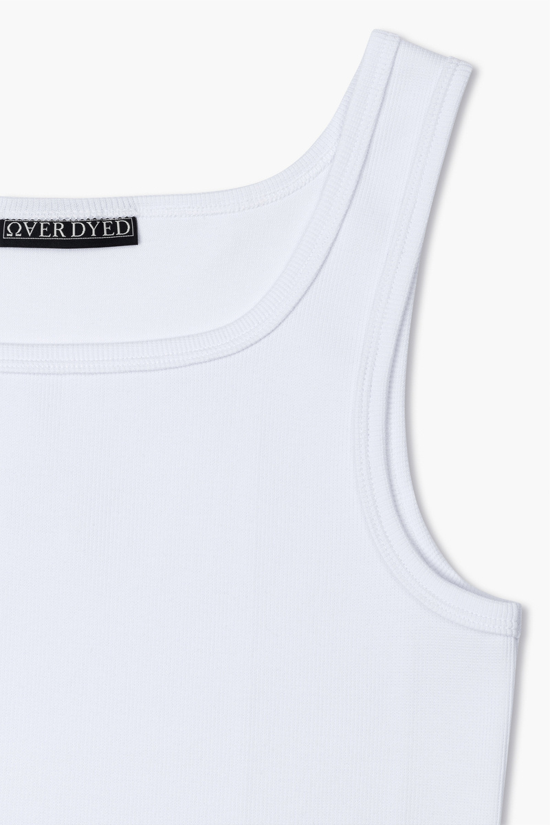  Heavyweight Ribbed Tank Top Pure White v2