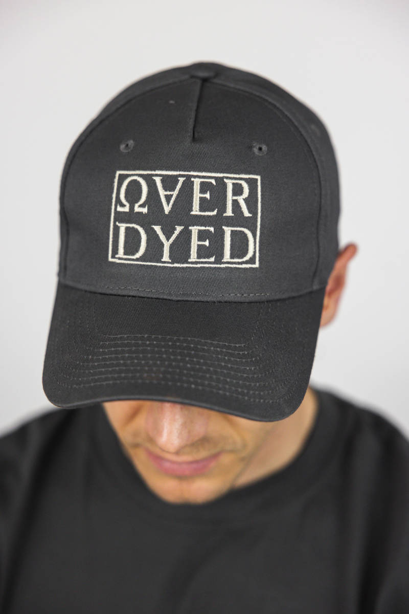 Distressed Omega Cap - Limbo Black