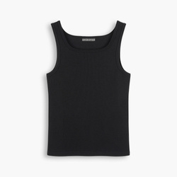  Heavyweight Ribbed Tank Top JET BLACK v2