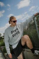 SIGNATURE ULTIMATE DROPPED CREW - Wide sweatshirt with print, unique boxy cut