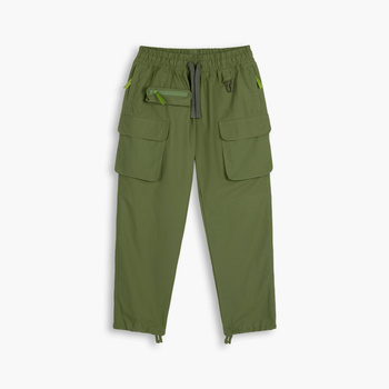 Utility Cargo Pants Cerignola Olive- Lange Cargo-Hosen mit Taschen