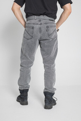 Gesteppter loser Denim - Washed Grey