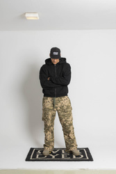 HEAVY ZIP-UP HOODIE - Onyx Black
