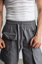 Utility OverShorts Concrete Grey - Loose Cargo Shorts