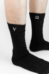 Thick Woolen Socks - Core Black