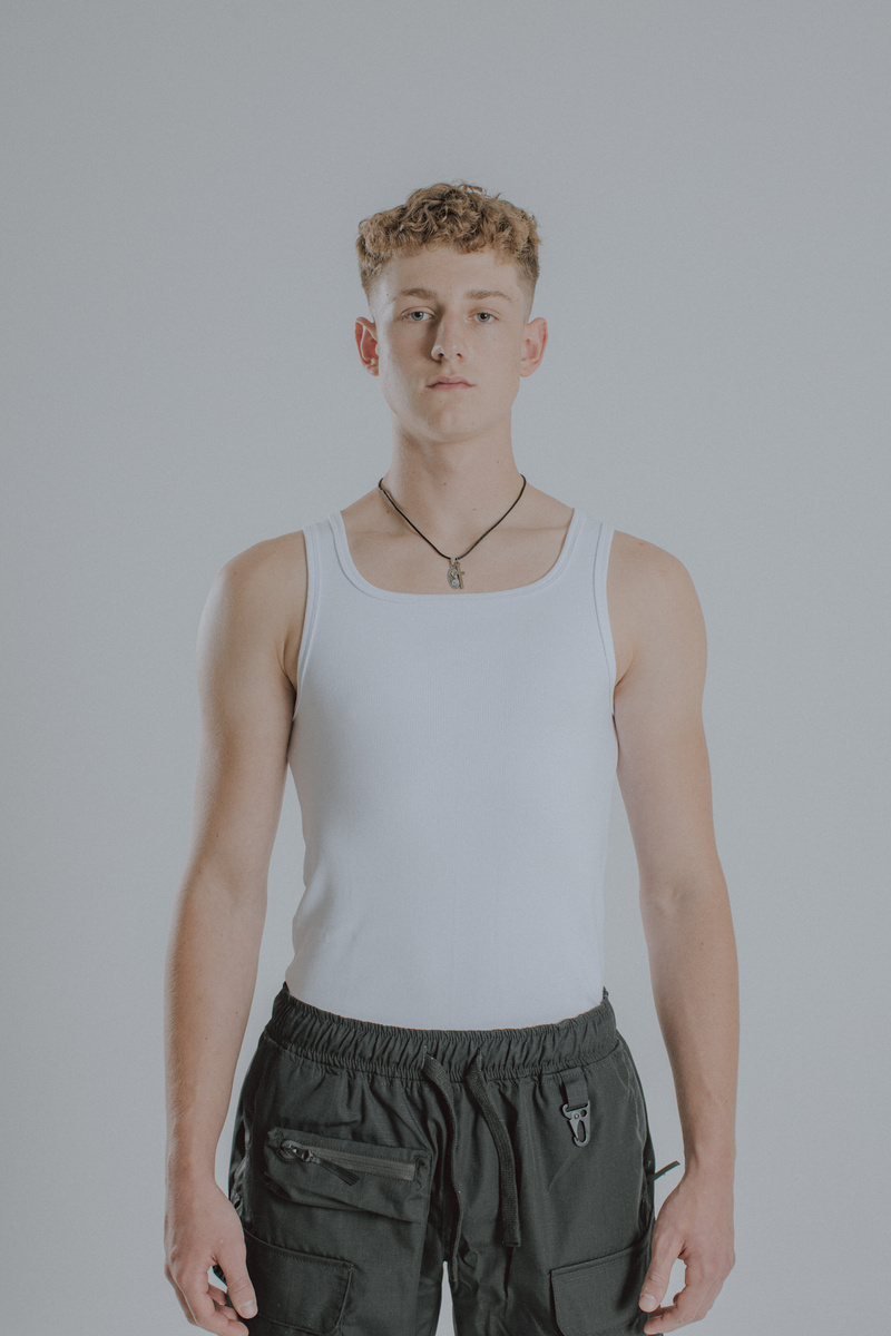  Heavyweight Ribbed Tank Top Pure White v2