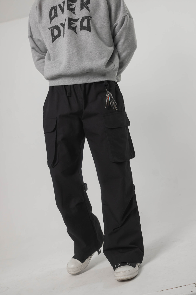 Utility Cargo Pants Concrete Grey- Lange Cargohose mit Taschen