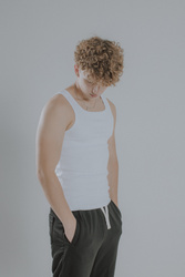  Heavyweight Ribbed Tank Top Pure White v2