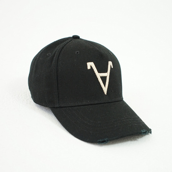 Distressed Alpha Cap - Limbo Black