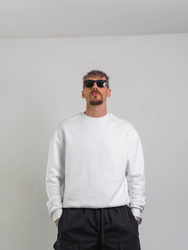 HEAVY AESTHETIC LOGO CREW - Pure White