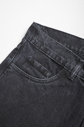 Stitched Loose Denim - Vintage Black