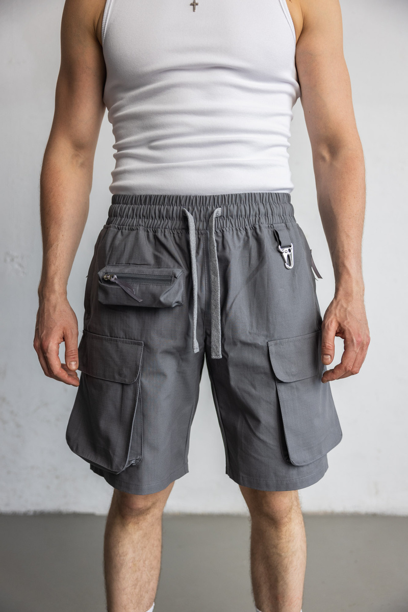 Utility OverShorts Concrete Grey - Loose Cargo Shorts