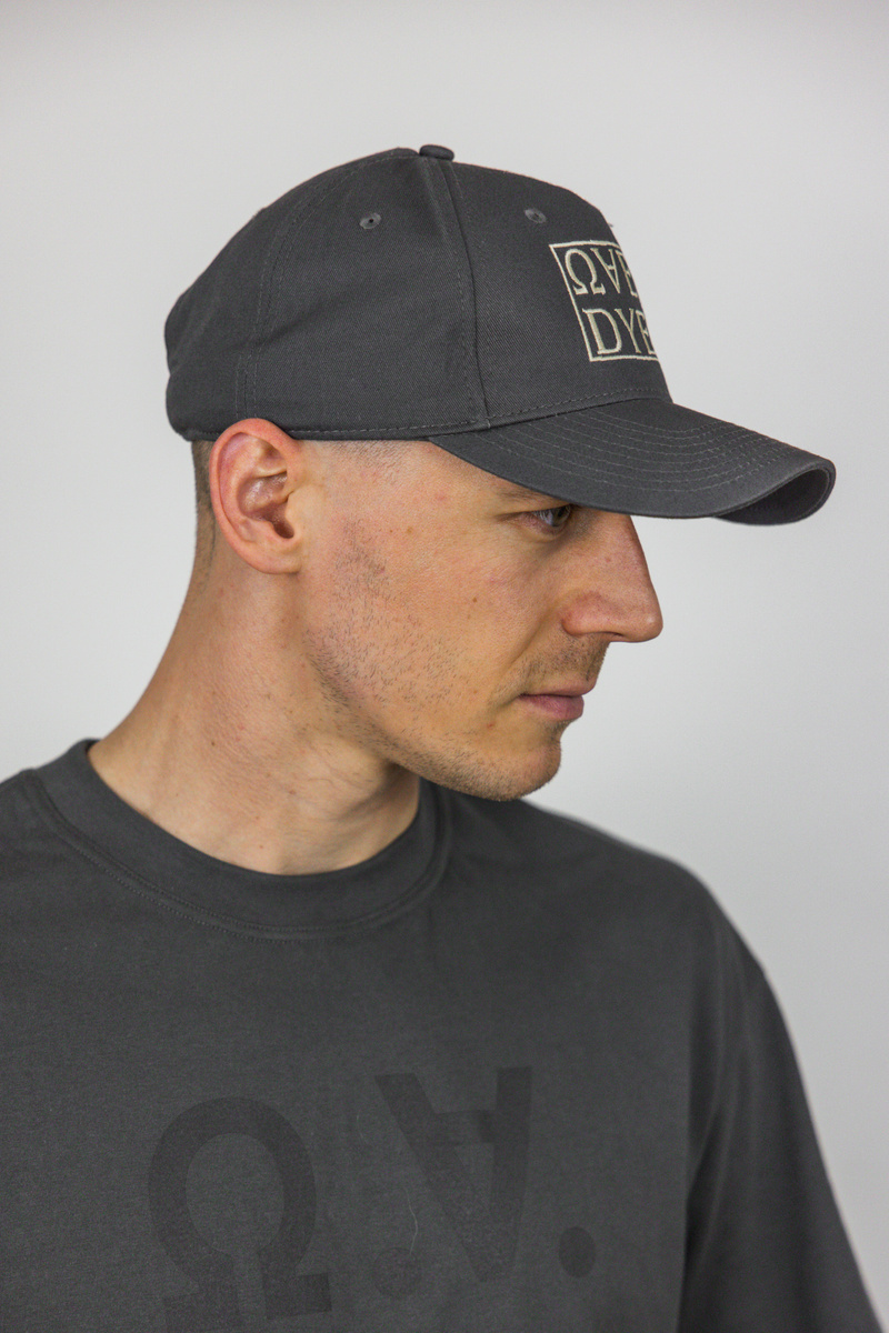 Distressed Omega Cap - Limbo Black