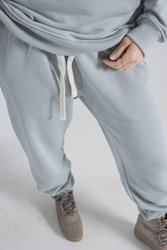 AESTHETIC LOGO PANT - Icey grey