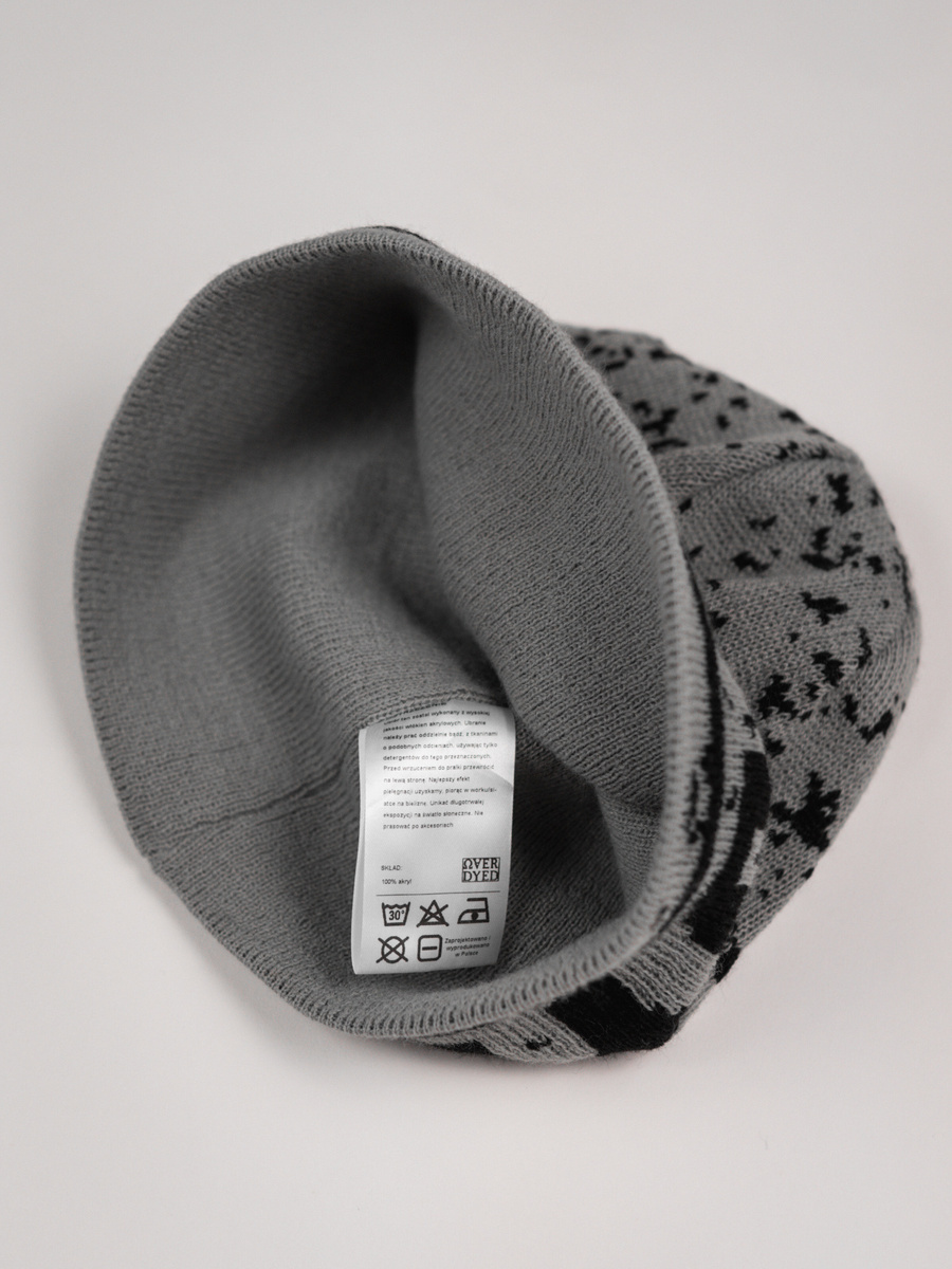 Riot Skull Beanie - Solid Grey