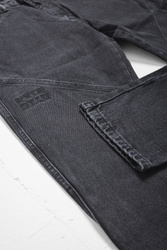 Stitched Loose Denim - Vintage Black