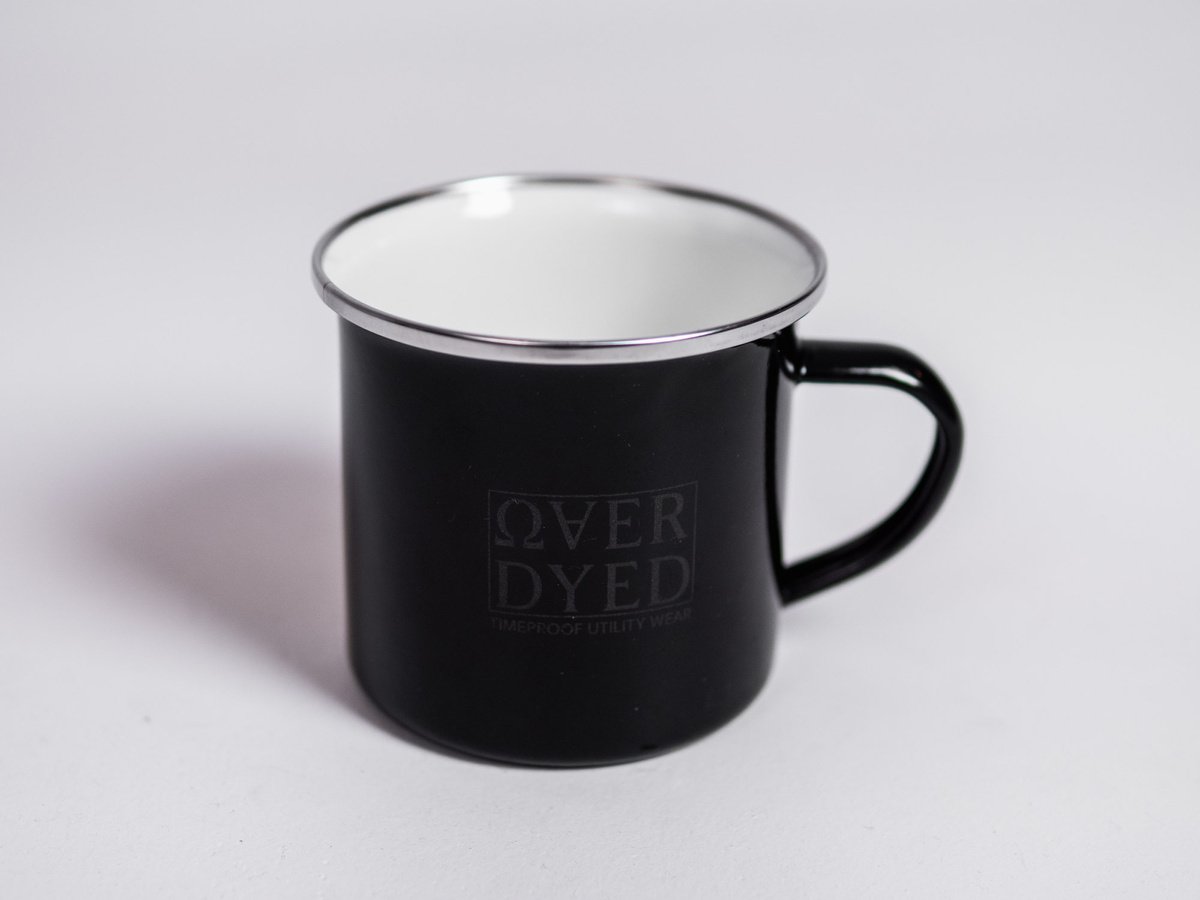 Utility Mug - Emaillierter Becher aus Edelstahl mit OVD TUW-Gravur