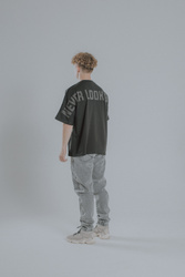 Heavyweight Kimono Tee v2 Jet Black T-Shirt - NEVER LOOK BACK