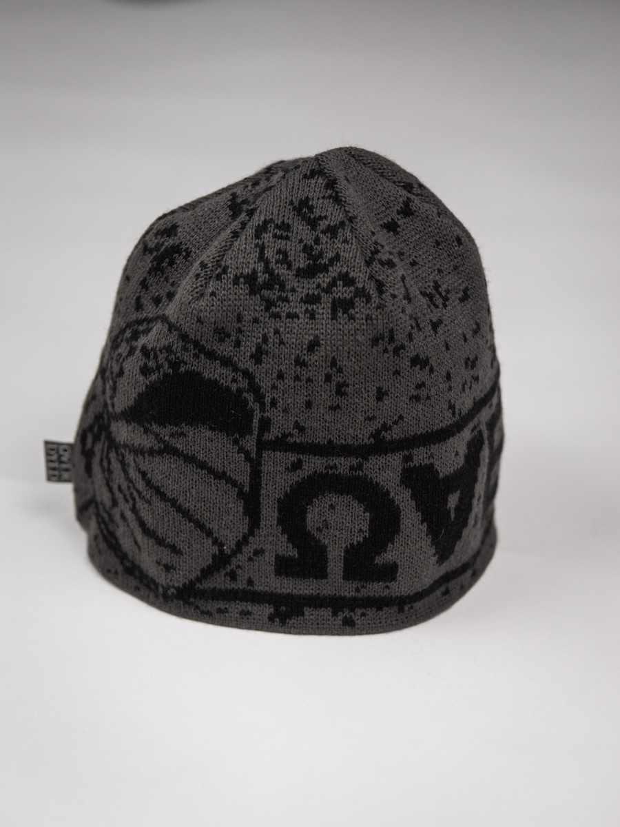 Riot Skull Beanie - Grey Graphite