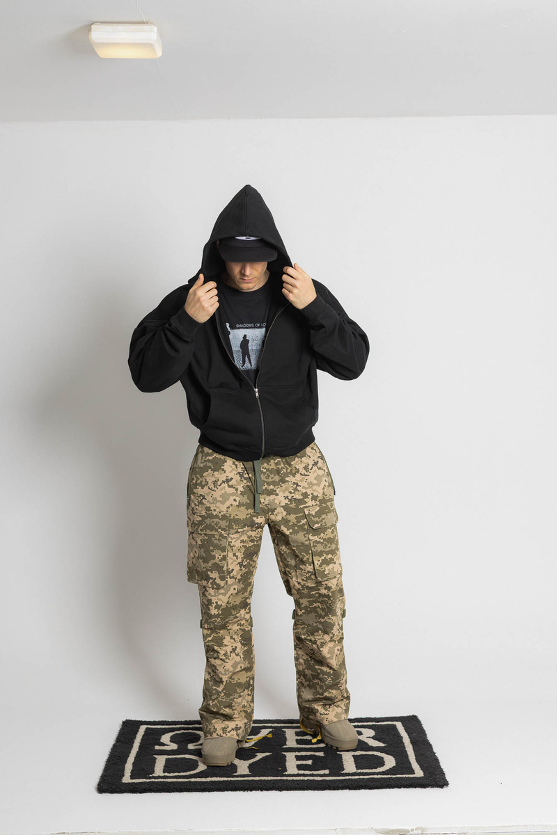 HEAVY ZIP-UP HOODIE - Onyx Black