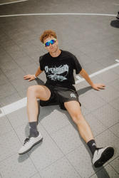 EAGLE TEE - Luźna koszulka z grubej bawełny, z efektem sprania, o lekko oversizowym korju relaxd