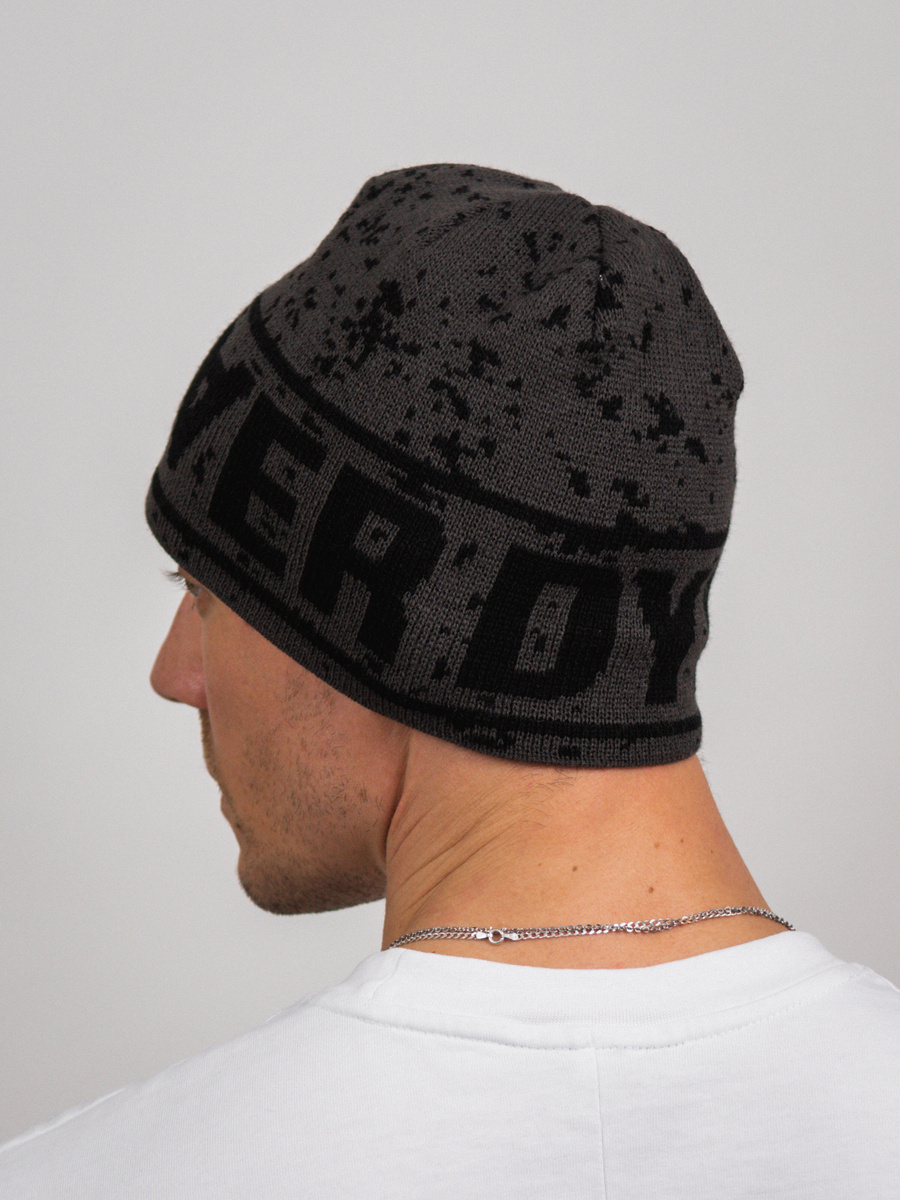 Riot Skull Beanie - Grey Graphite