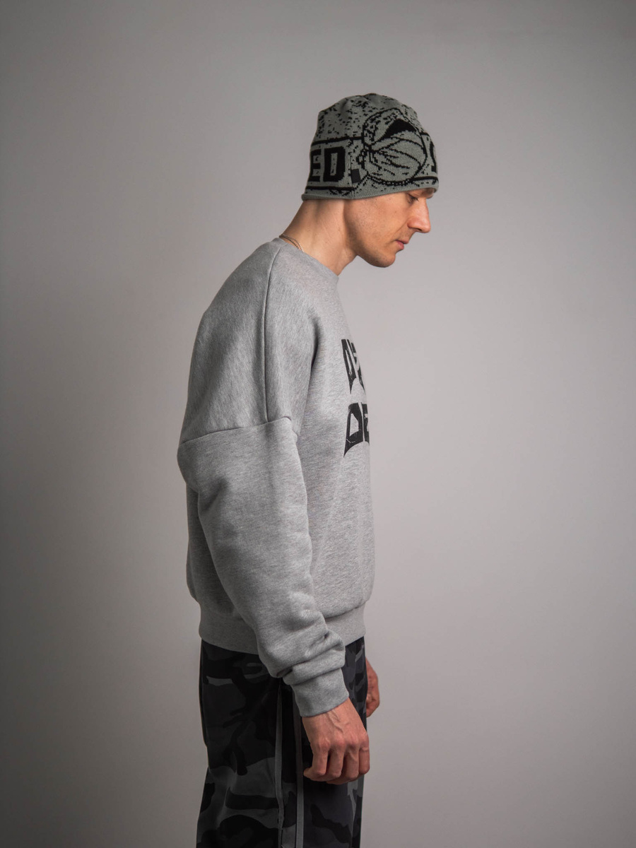 SIGNATURE ULTIMATE DROPPED CREW - Bedrucktes Sweatshirt mit weitem Bein und einzigartigem, kastenförmigem Schnitt