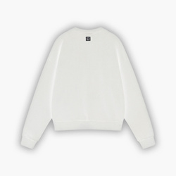 HEAVY AESTHETIC LOGO CREW - Pure White