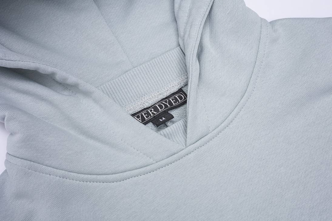 AESTHETIC LOGO HOOD - Icey Grey