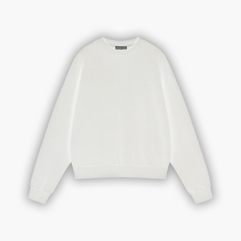 HEAVY AESTHETIC LOGO CREW - Pure White