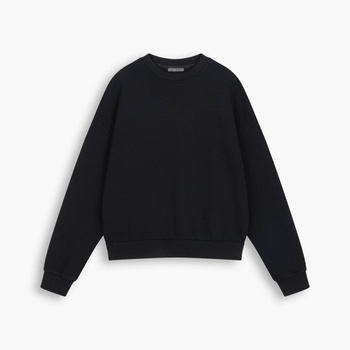 HEAVY AESTHETIC LOGO CREW - Onyx Black