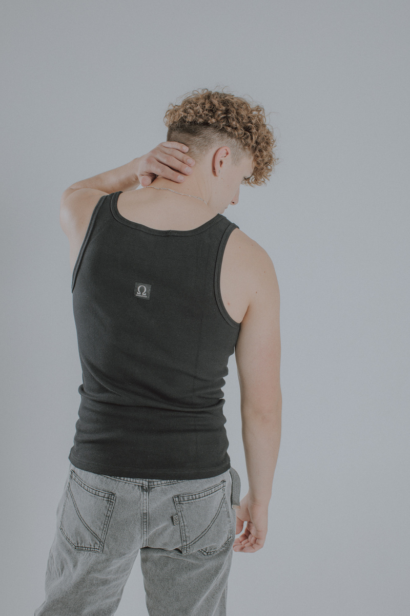  Heavyweight Ribbed Tank Top JET BLACK v2