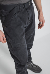 Stitched Loose Denim - Vintage Black