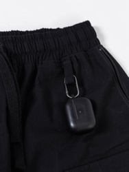 Modular Cargo Pants Jet Black- Szerokie Bojówki typu Cargo z kieszeniami i regulacją