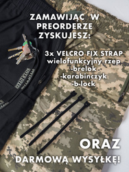 Modular Cargo Pants Jet Black- Szerokie Bojówki typu Cargo z kieszeniami i regulacją