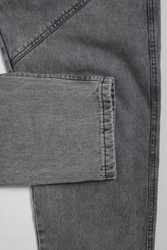 Stitched Loose Denim -  Washed Grey