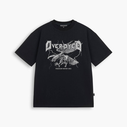 EAGLE TEE - Luźna koszulka z grubej bawełny, z efektem sprania, o lekko oversizowym korju relaxd