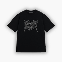 OVD x KONY Tee  - Luźna koszulka z grubej bawełny, nadruk reflective, oversize