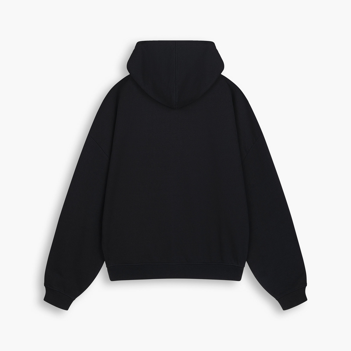 HEAVY ZIP-UP HOODIE - Onyx Black