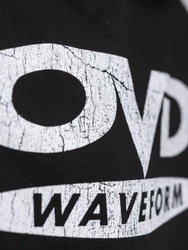 OVD Disc Logo Hoodie - Jet Black - Szeroka bluza z kapturem o minimalistycznym kroju oversize