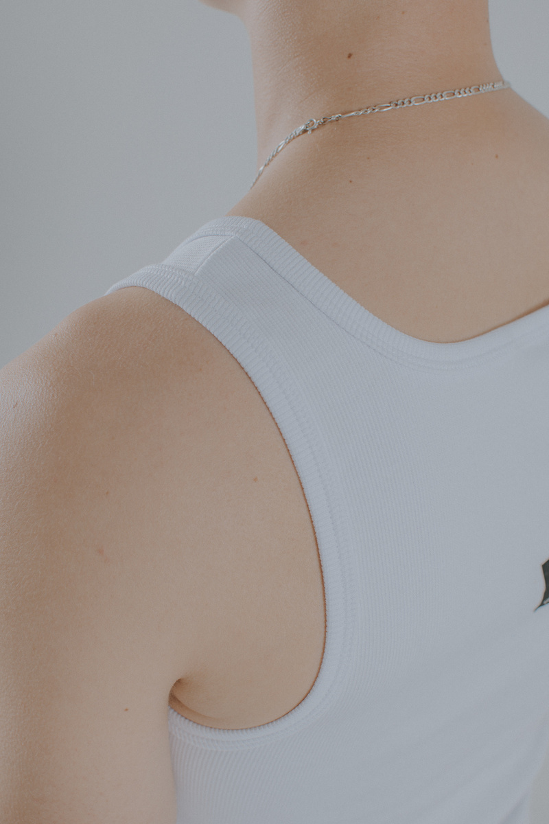  Heavyweight Ribbed Tank Top Pure White v2