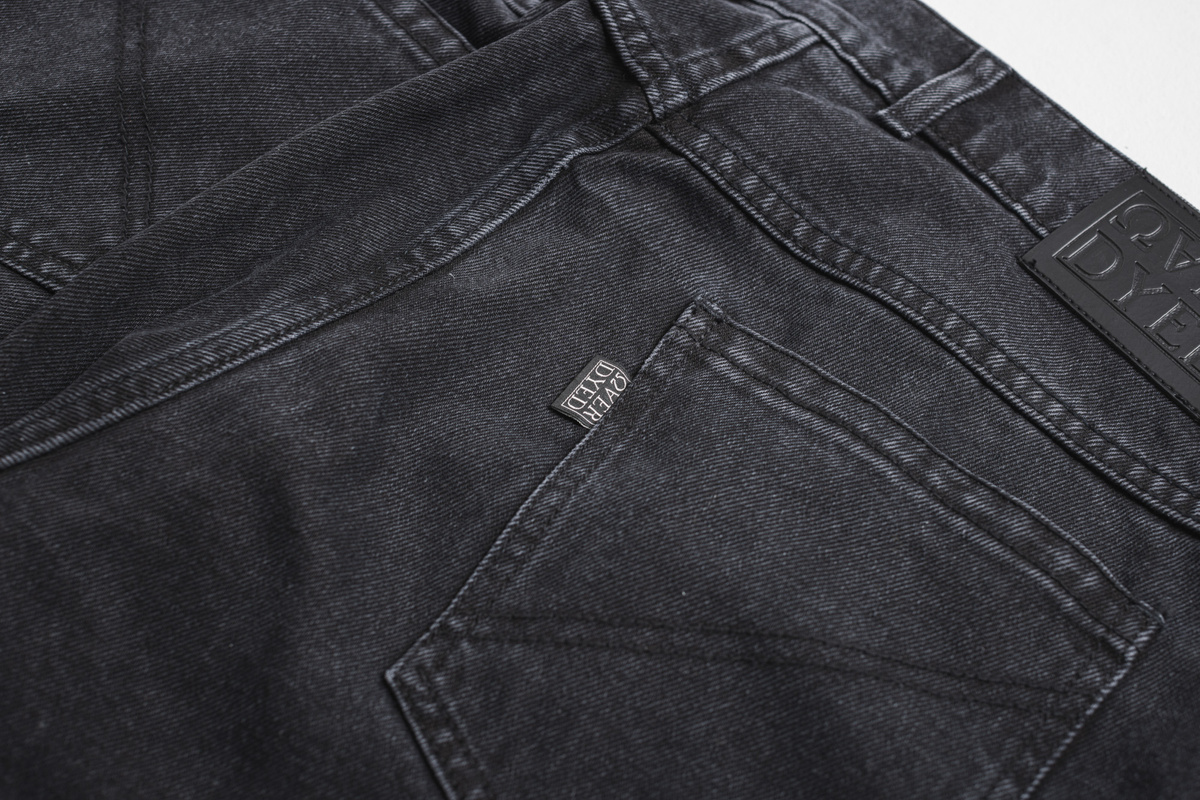 Stitched Loose Denim - Vintage Black