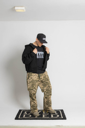 HEAVY ZIP-UP HOODIE - Onyx Black