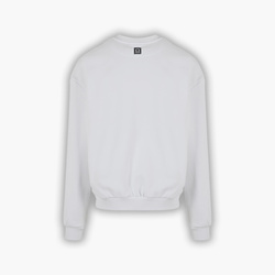 HEAVY AESTHETIC LOGO CREW - Pure White