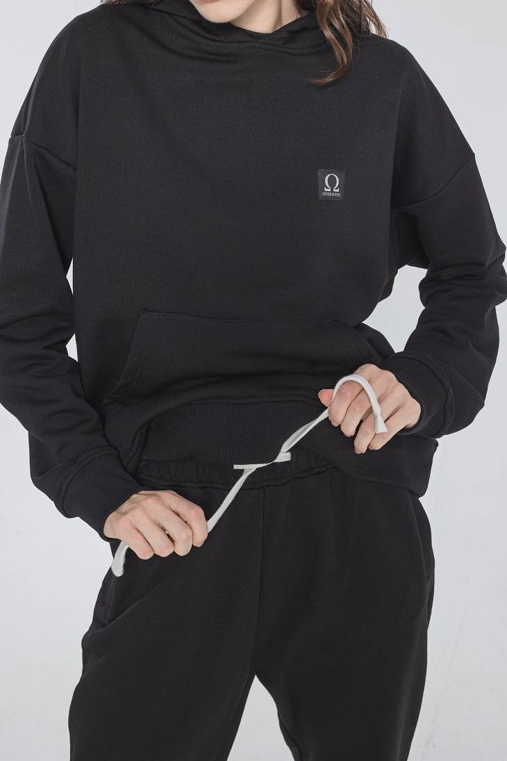 AESTHETIC LOGO PANT - Onyx Schwarz