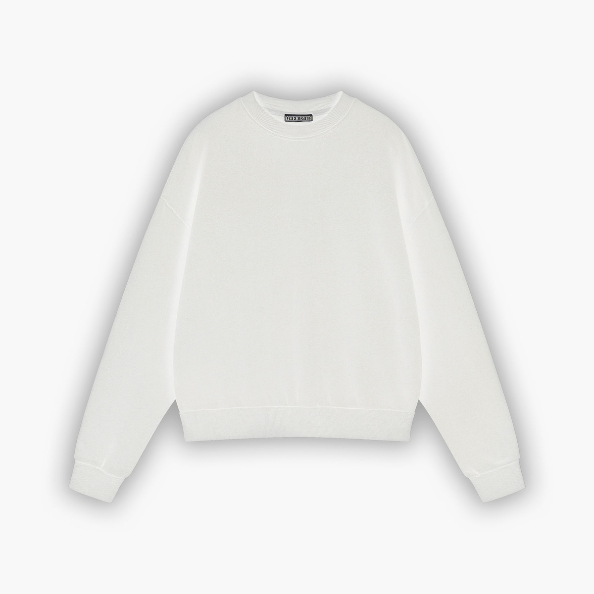 HEAVY AESTHETIC LOGO CREW - Pure White