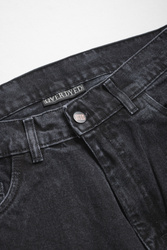 Stitched Loose Denim - Vintage Black